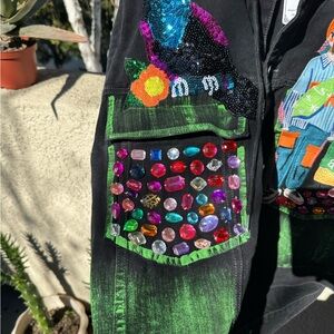 New Colorful Embroidered Hoodie Jacket